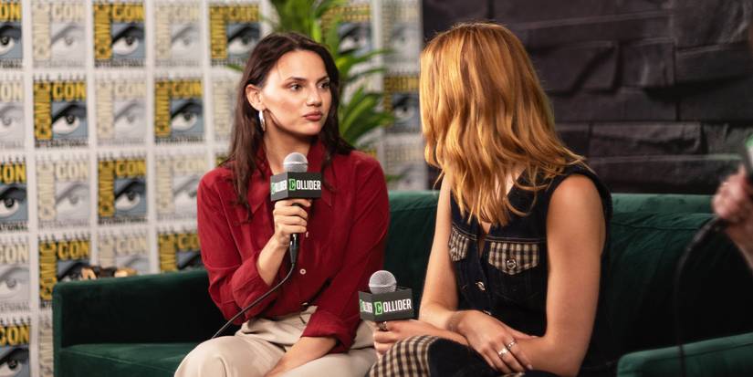 Dafne Keen and Sophie Nélisse at SDCC 2025 for Whistle