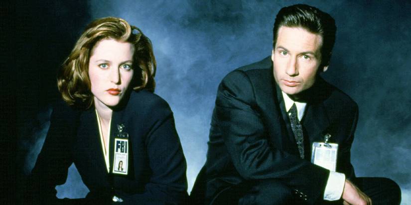 Dana Scully (Gillian Anderson) and Fox Mulder (David Duchovny) on 'The X-Files'