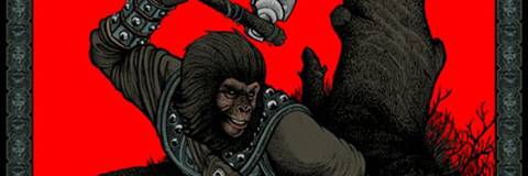 Battle For The Planet Of The Apes Mondo Poster