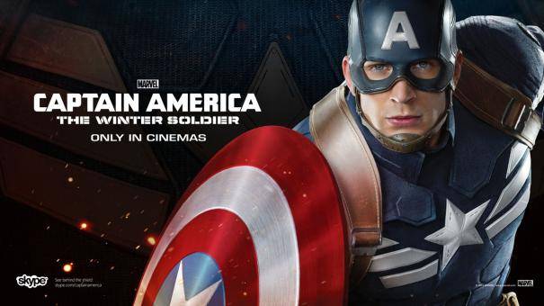 captain america the winter soldier poster featuring anthony mackie as falcon