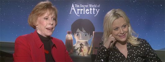 Carol-Burnett-Amy-Poehler-Secret-World-of-Arrietty-interview-slice