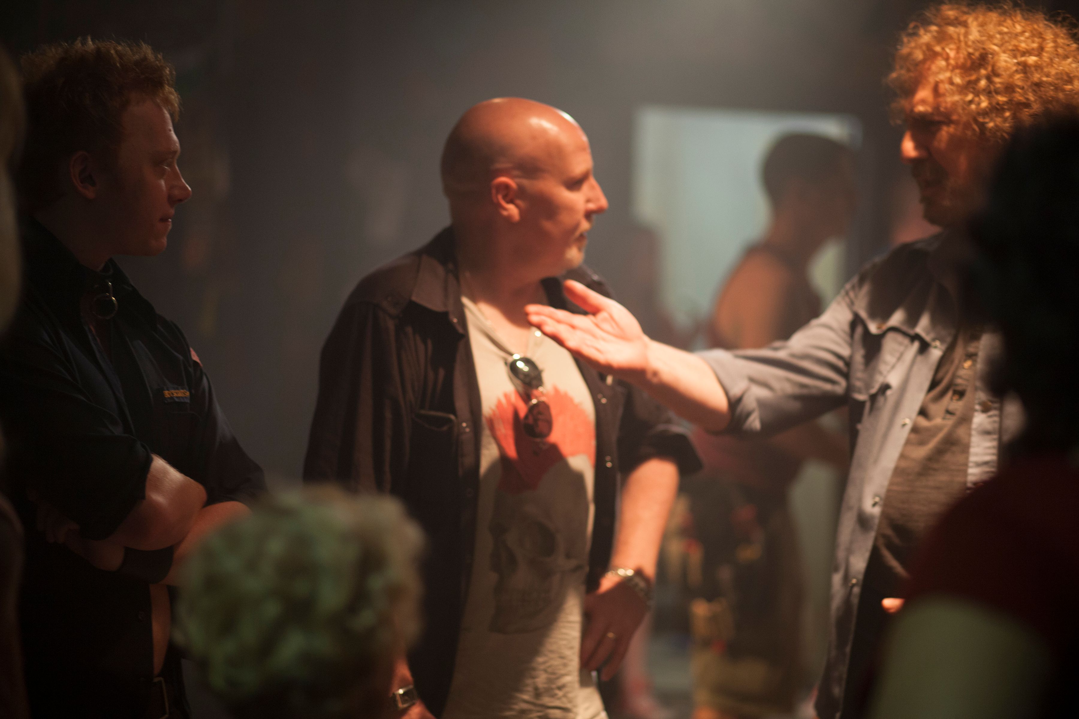 CBGB Movie Images. CBGB Stars Alan Rickman, Rupert Grint, and Malin Akerman