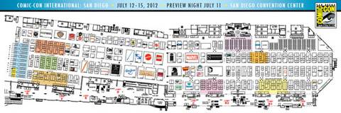 Comic Con 2012 Exhibitors Floor Map Comic Con Shuttle Map 2022