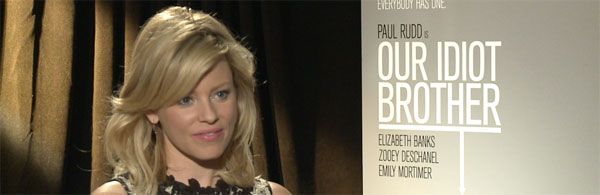 Elizabeth Banks OUR IDIOT BROTHER interview slice