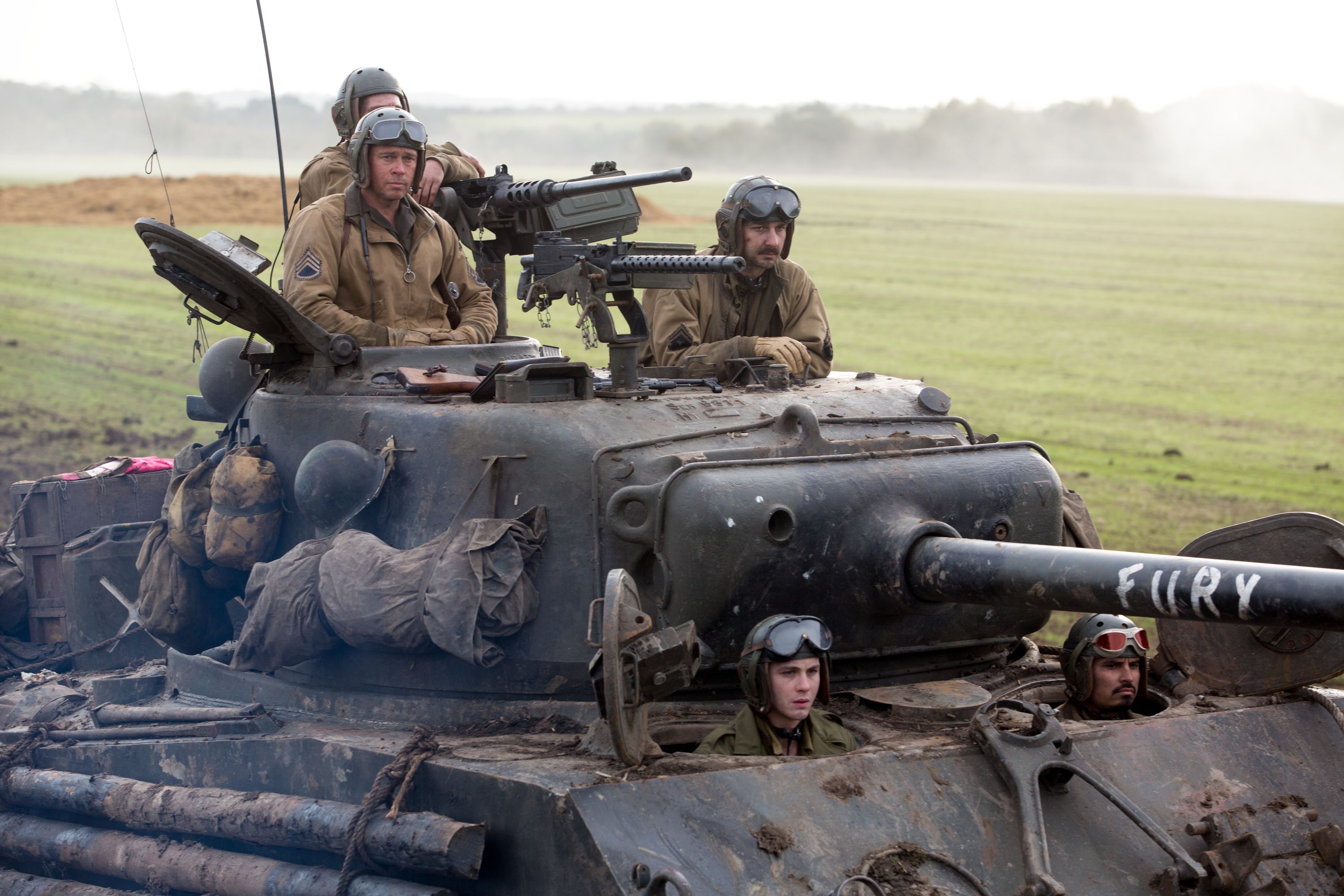 New FURY Images Featuring Brad Pitt, Shia LaBeouf, and Logan Lerman