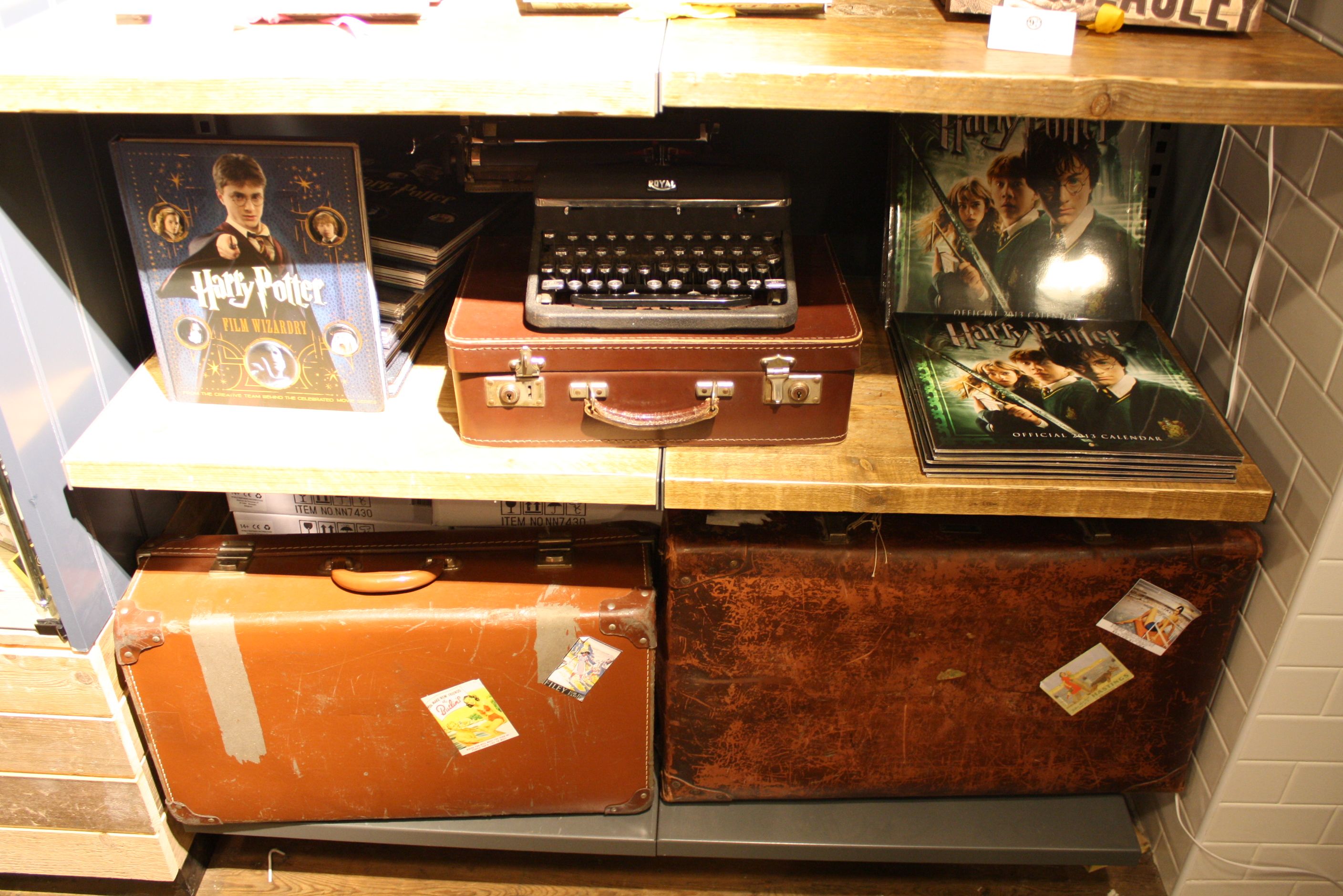 HARRY POTTER Platform 9 3/4 Shop at Kings Cross Station in London Pictures