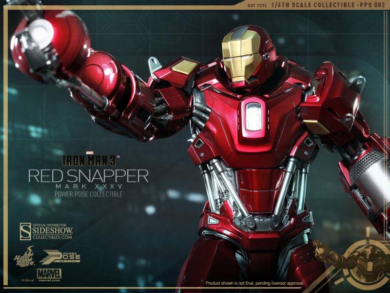 Iron Man 3 Hot Toys Figures Iron Man Mark 35 Red Snapper Armor And War Machine Mark 2 Iron Man 3 Hot Toys Figures Iron Man Mark 35 Red Snapper Armor And War Machine Mark 2