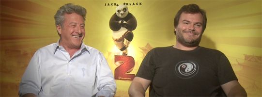 Jack Black and Dustin Hoffman Interview KUNG FU PANDA 2 slice