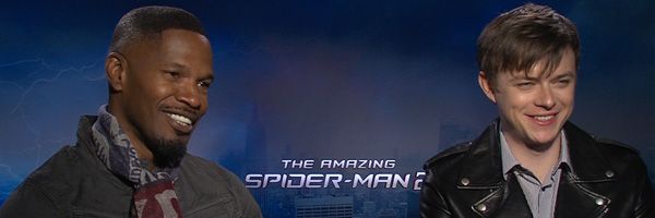 Jamie-Foxx-Dane-DeHaan-Amazing-Spider-Man-2-interview-slice