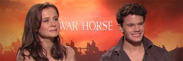 Jeremy Irvine and Emily Watson war horse interview slice