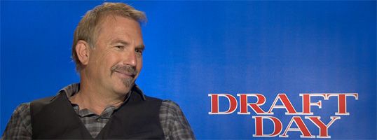 Kevin Costner Talks DRAFT DAY, Ivan Reitman, Western Movie Trilogy