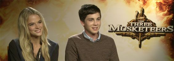 Logan Lerman and Gabriella Wilde THE THREE MUSKETEERS interview slice