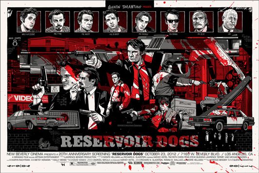 Tyler Stout's RESERVOIR DOGS Poster by Mondo