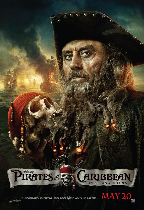 Pirates Of The Caribbean On Stranger Tides Character Posters