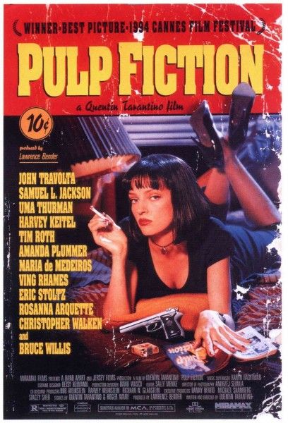 cartel de ficción pulp