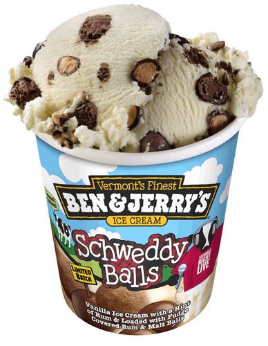Schweddy Balls ice cream.