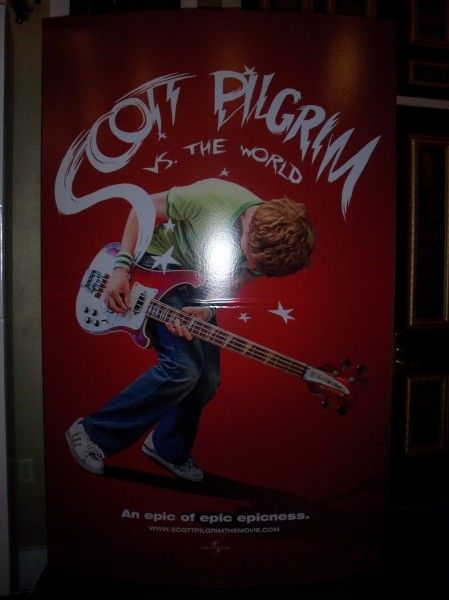Scott Pilgrim vs The World movie poster movie theater standee