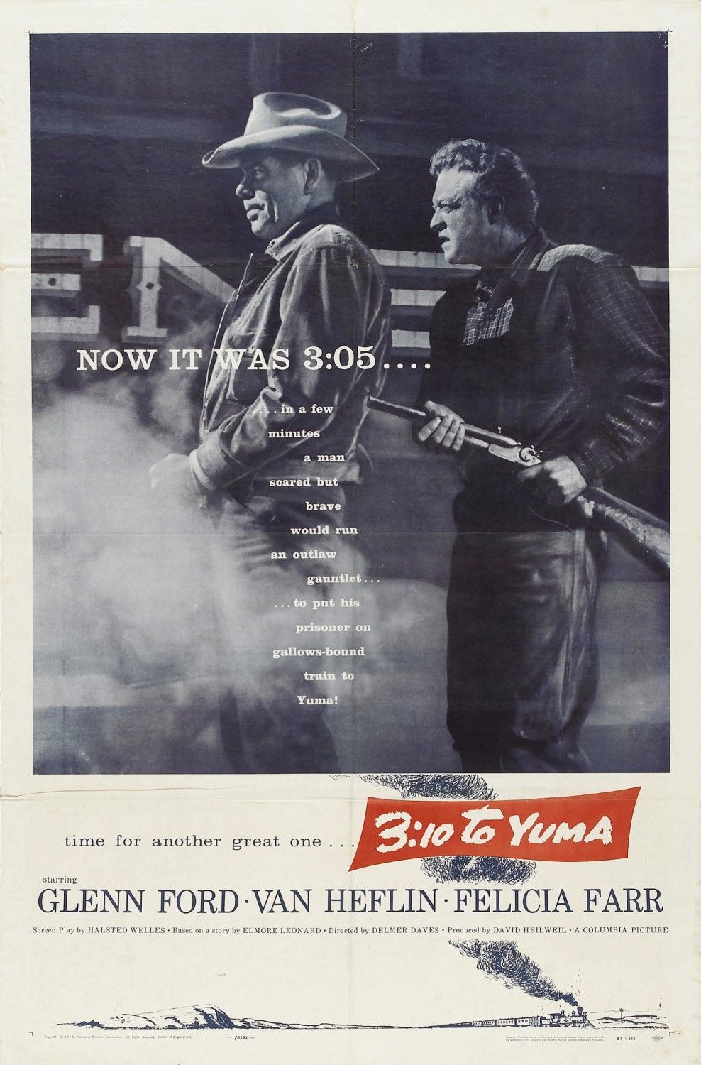 310 to Yuma (1957) Poster