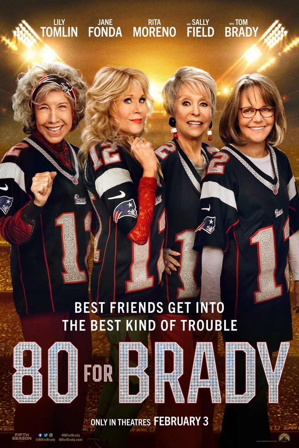 80 For Brady Movie Poster