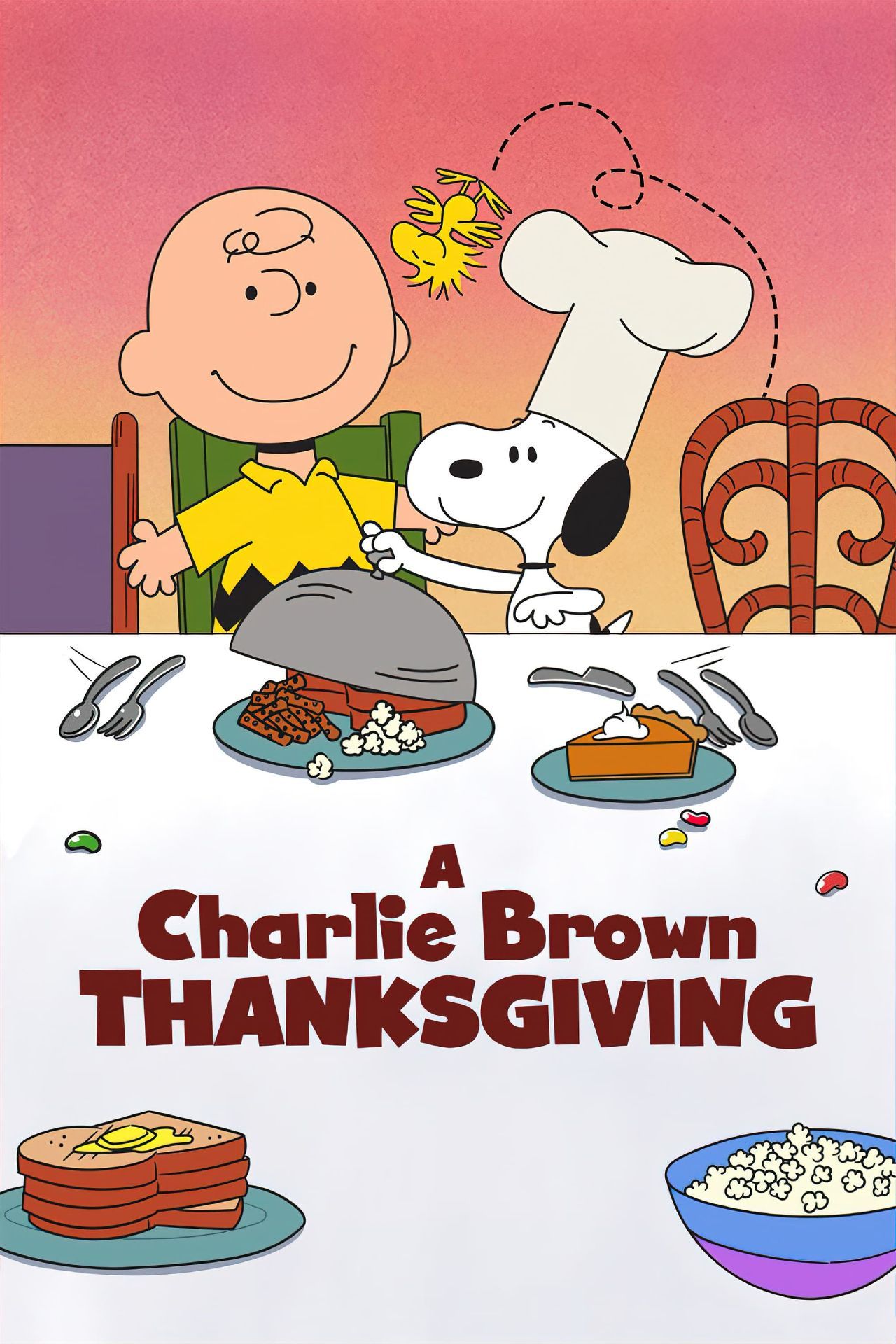 cartel de la película de acción de gracias de charlie brown