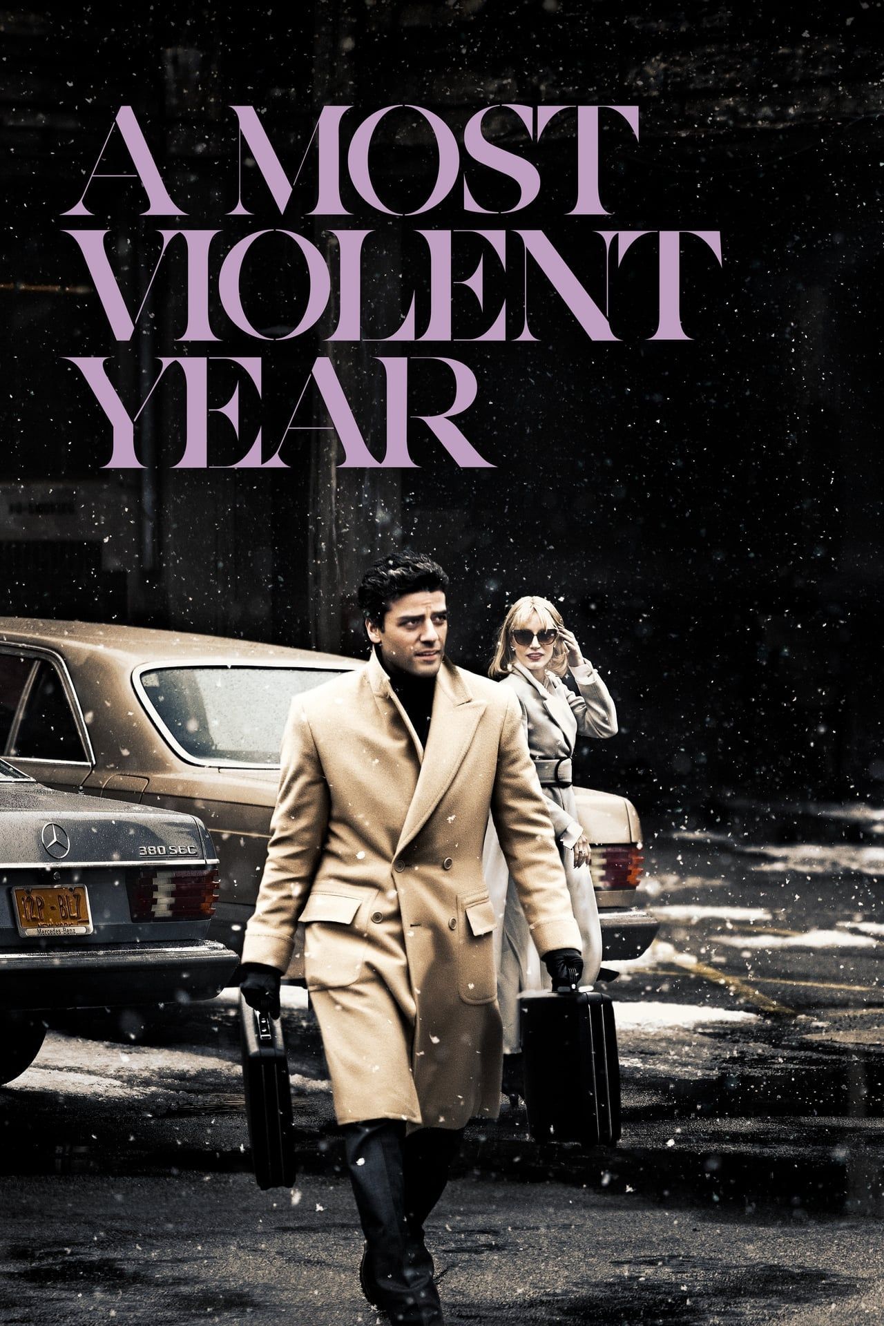 A Most Violent Year Poster with Oscar Isaac and Jessica Chastain