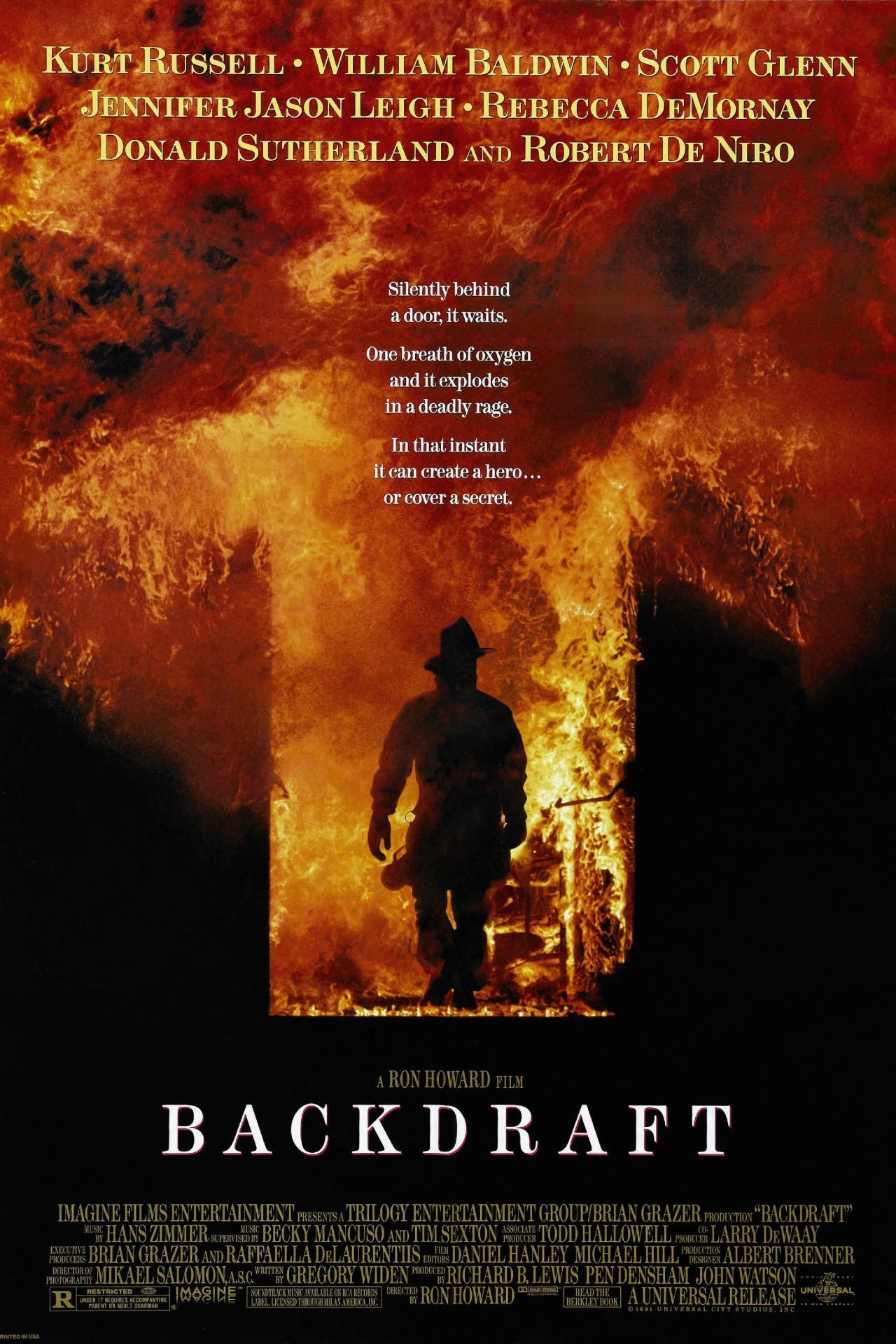 cartel de la película backdraft de 1991