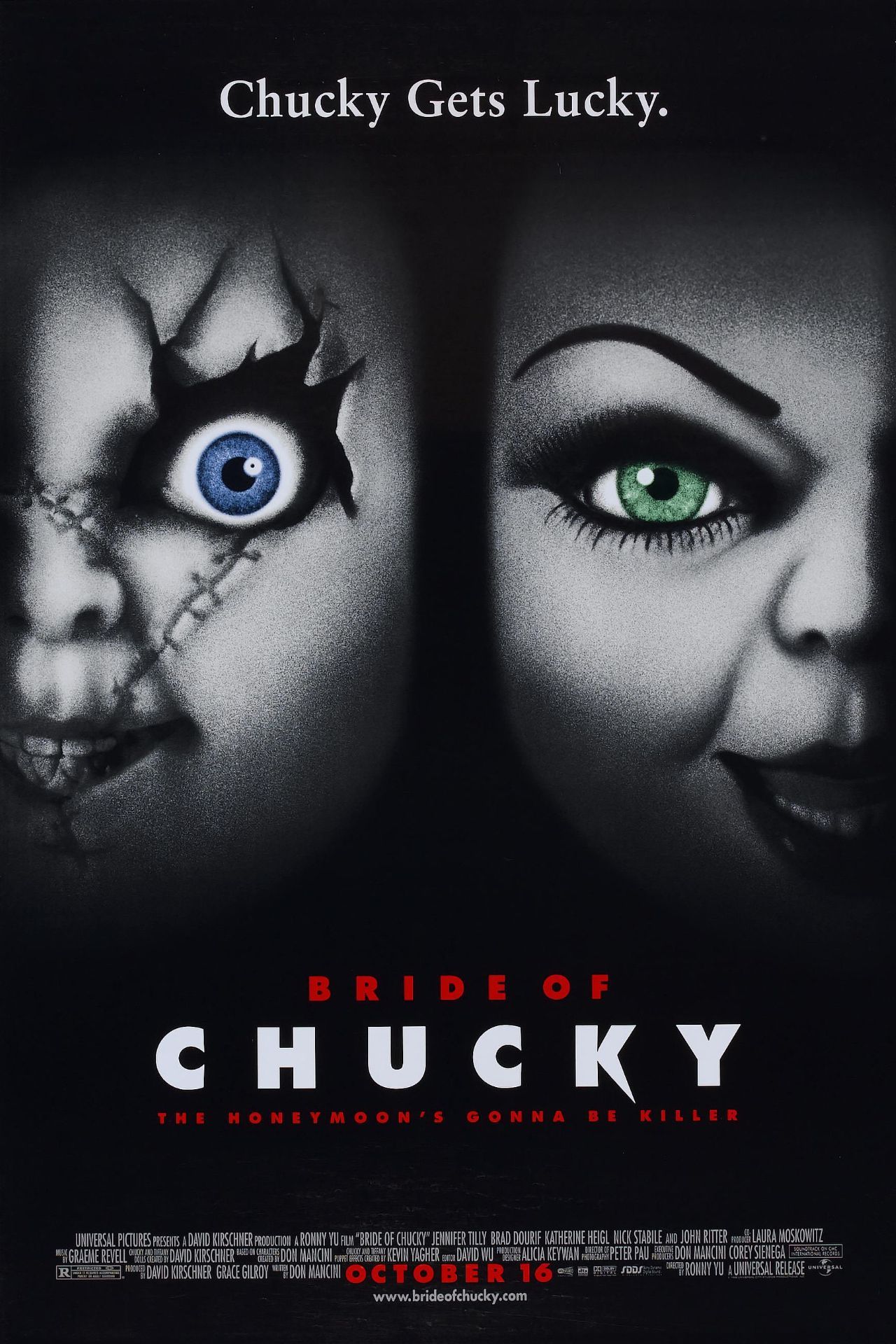 cartel de la película la novia de chucky