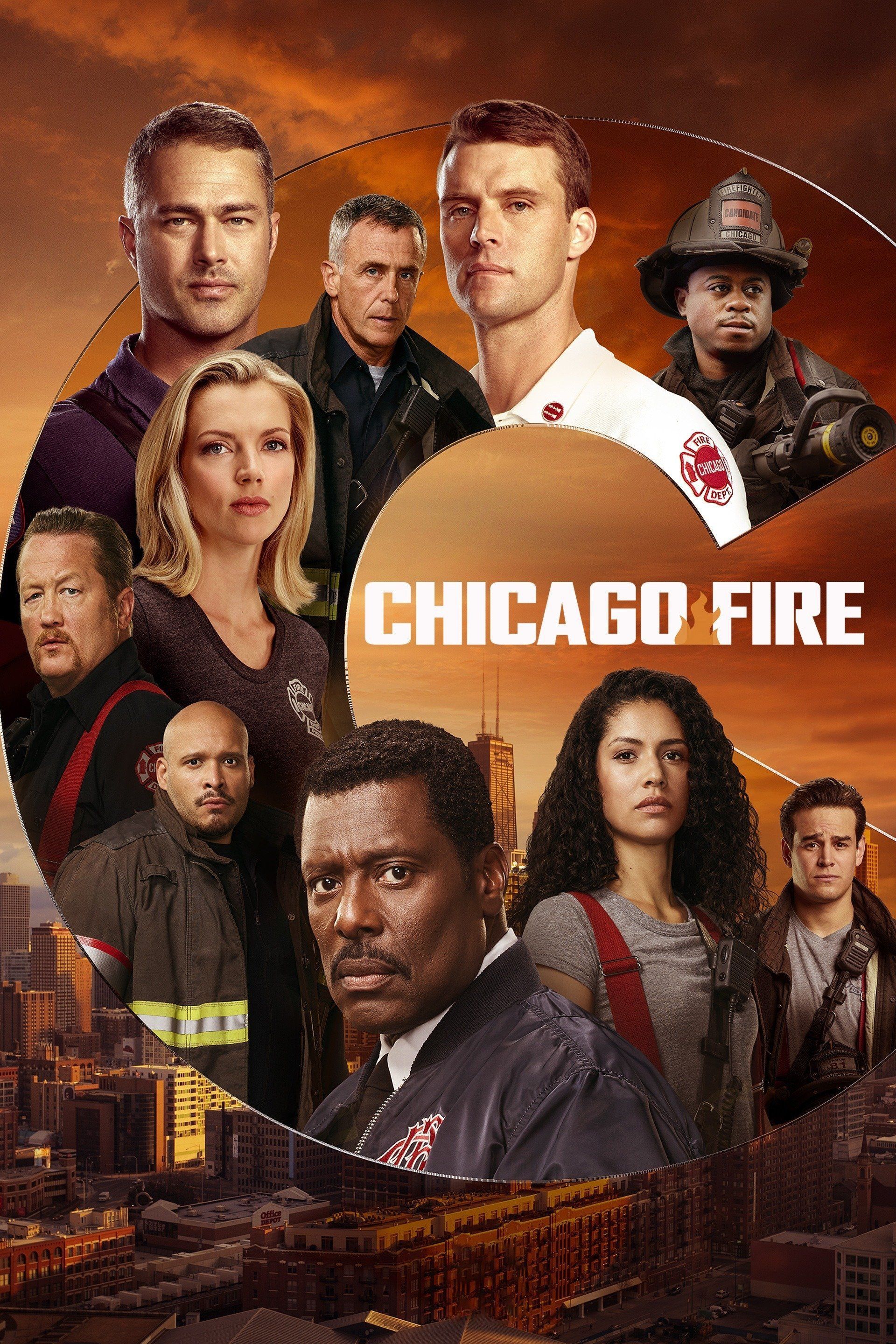 cartel de la película fuego de chicago