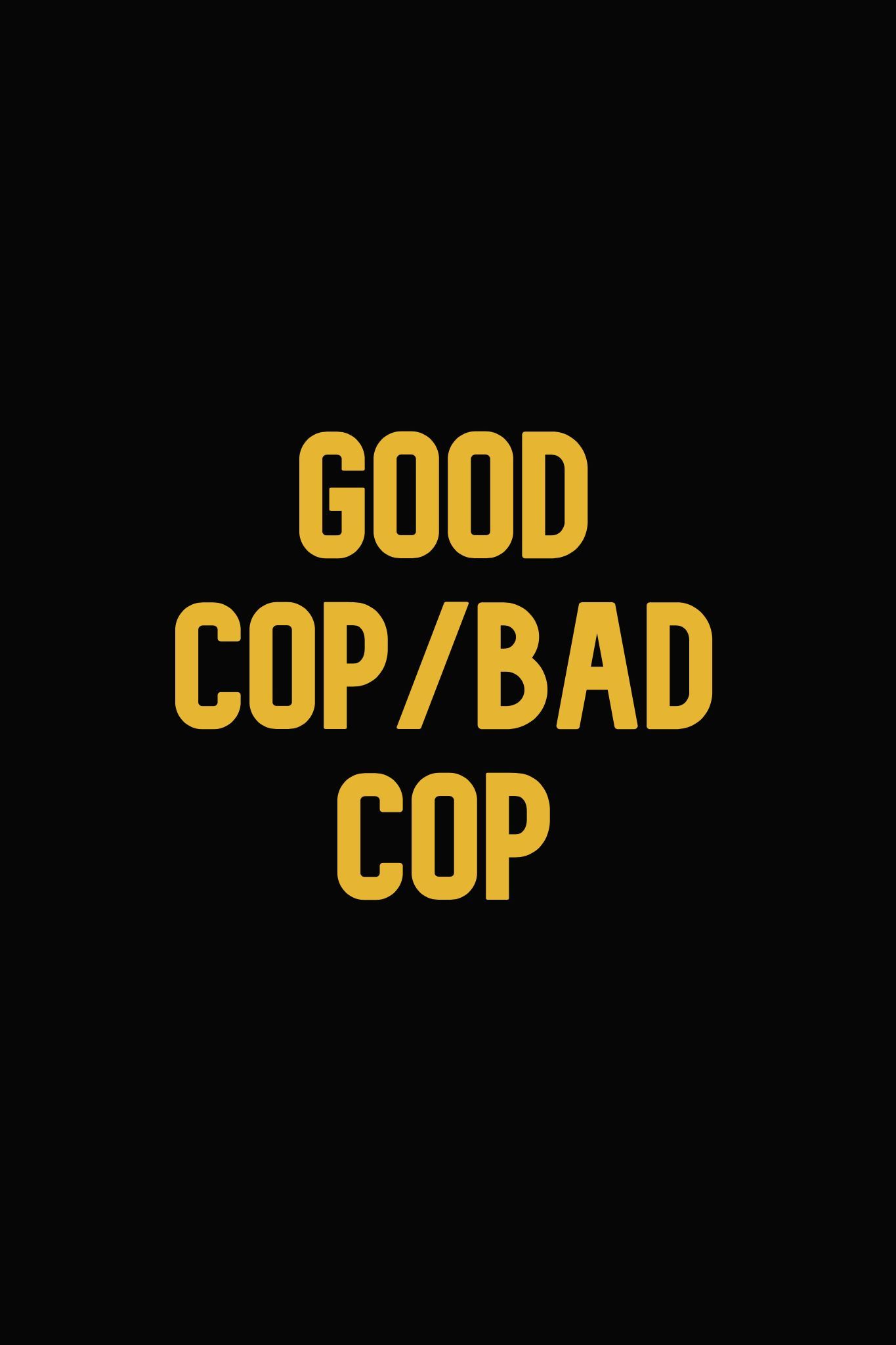 Good Cop Bad Cop Temp Movie Logo Poster