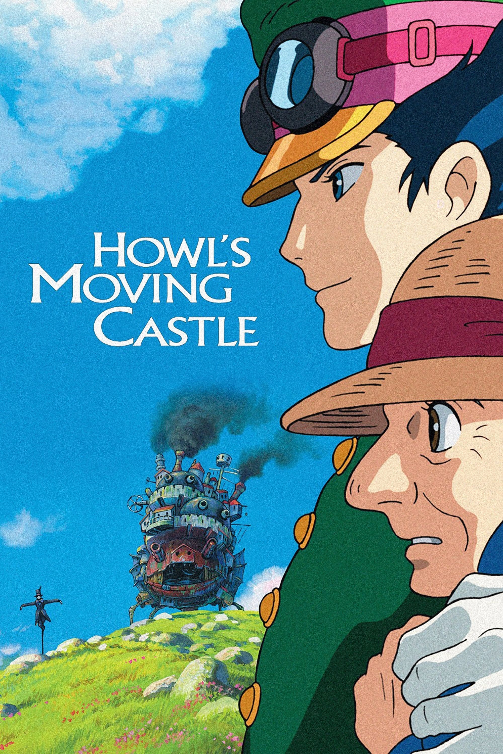 Póster El castillo ambulante de Howl Póster oficial de la película con Howl, Sophie y su castillo.