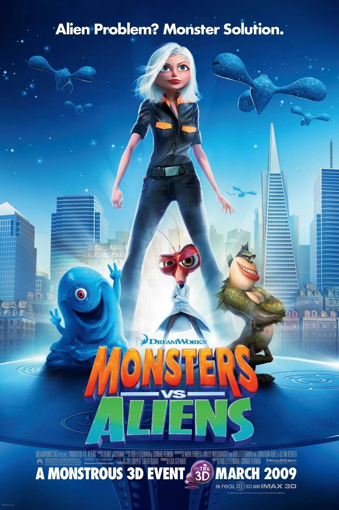 cartel de la película monstruos contra alienígenas