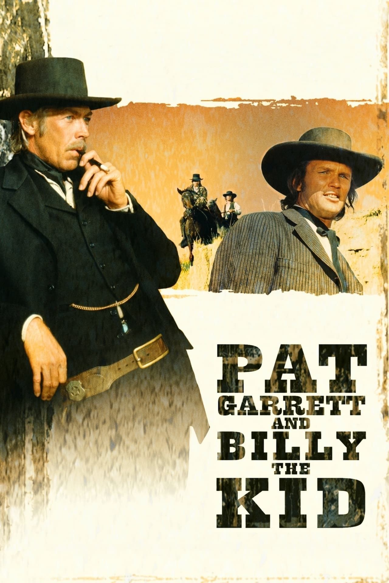 Póster de la película Pat Garrett y Billy the Kid protagonizada por James Coburn y Richard Jackel