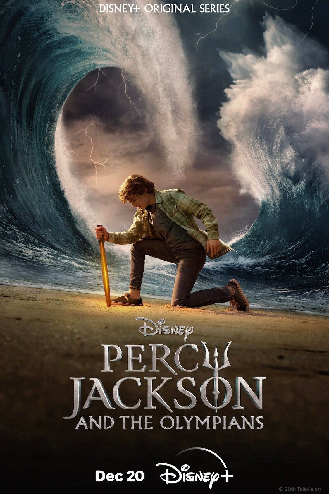 cartel de percy jackson y los olímpicos