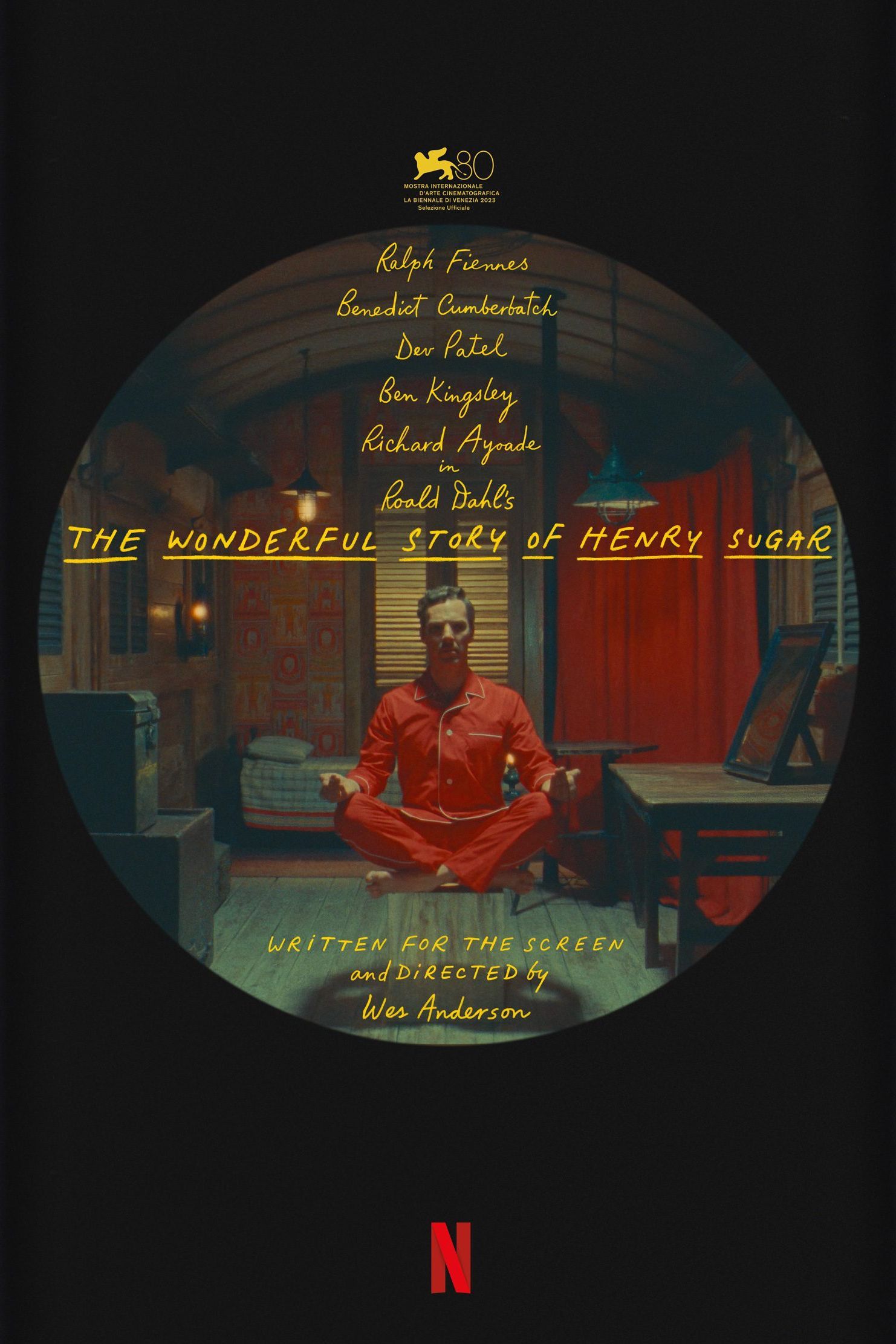 The Wonderful World of Henry Sugar Netflix Movie Poster