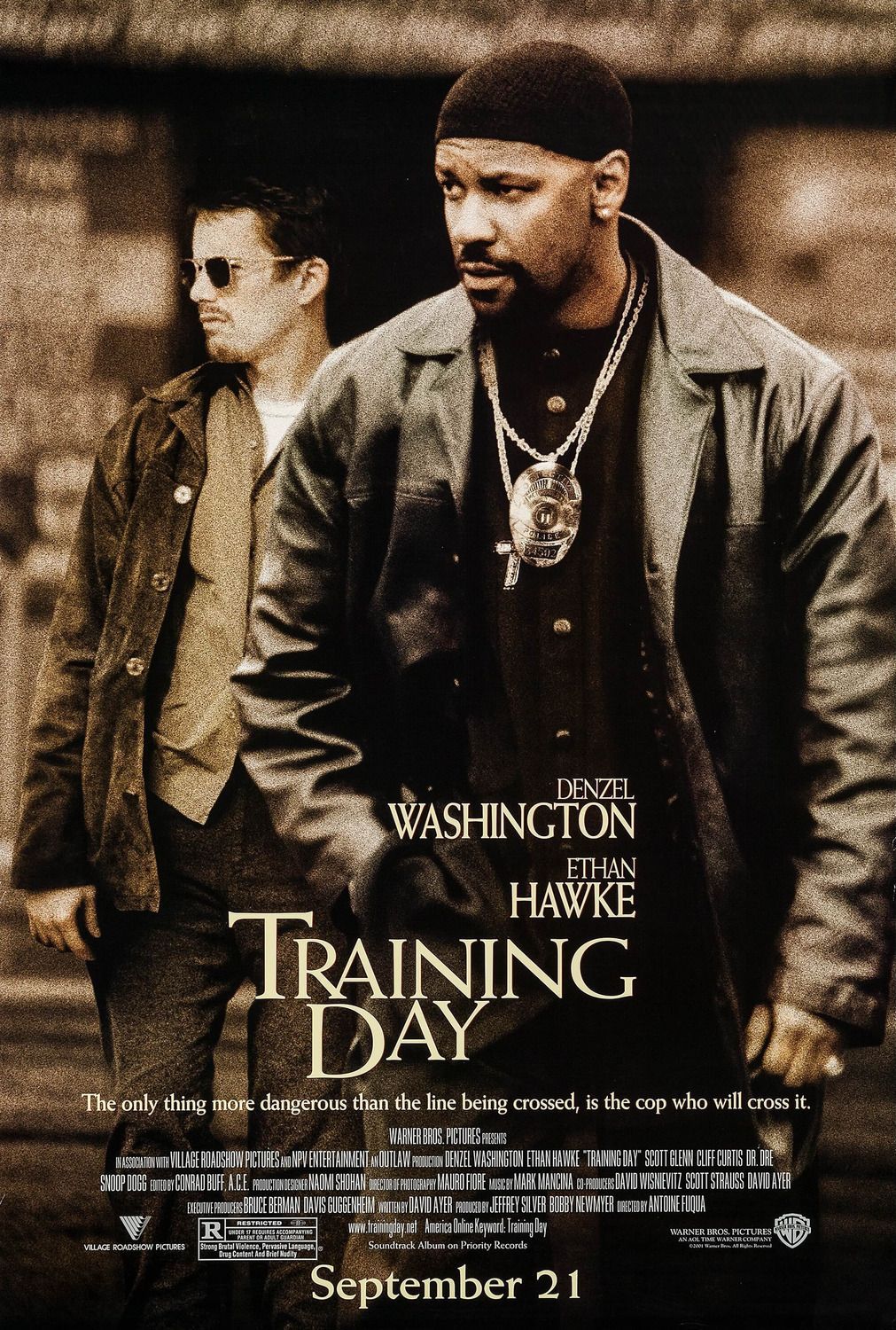 The poster for Training Day