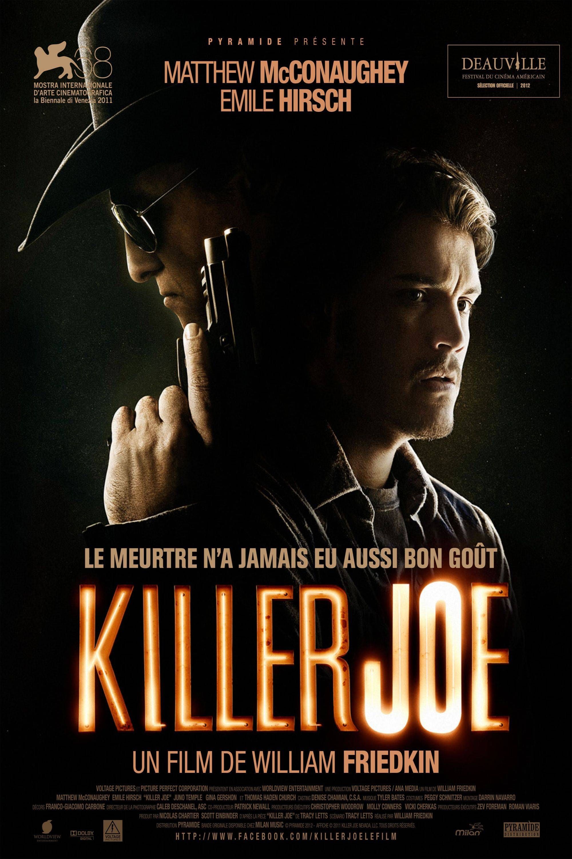 Póster de Killer Joe, Matthew McNahey con una pistola.jpg