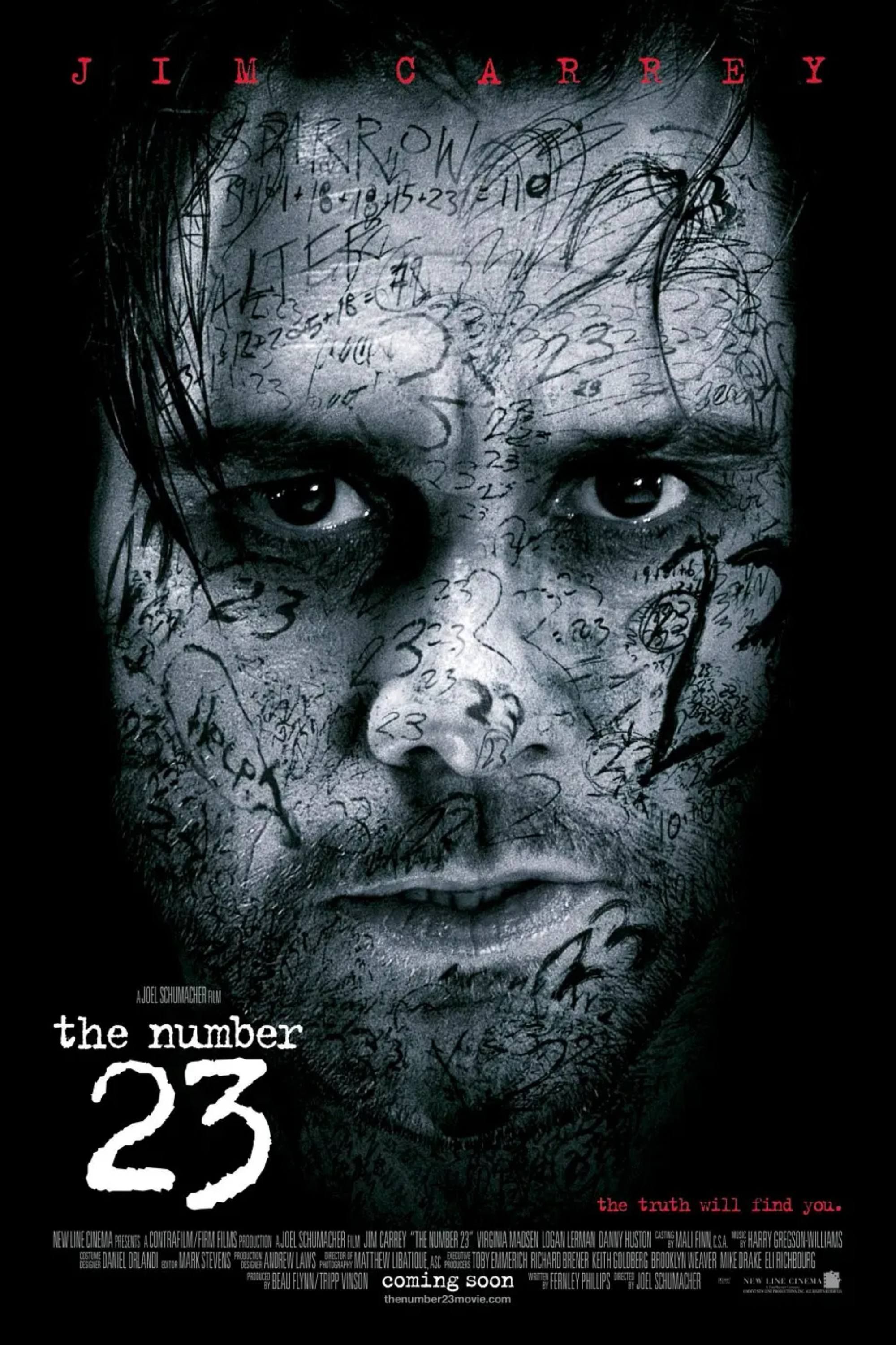 Póster con el número 23 escrito en la cara de Jim Carrey.jpg