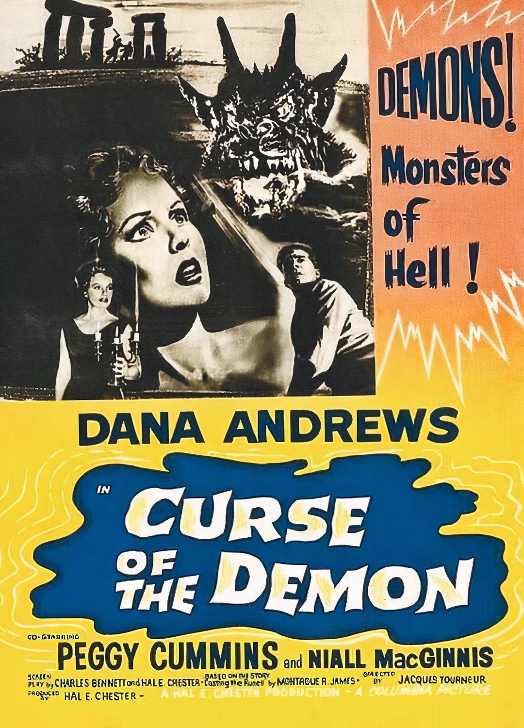 Curse of the Demon movie poster from 1957