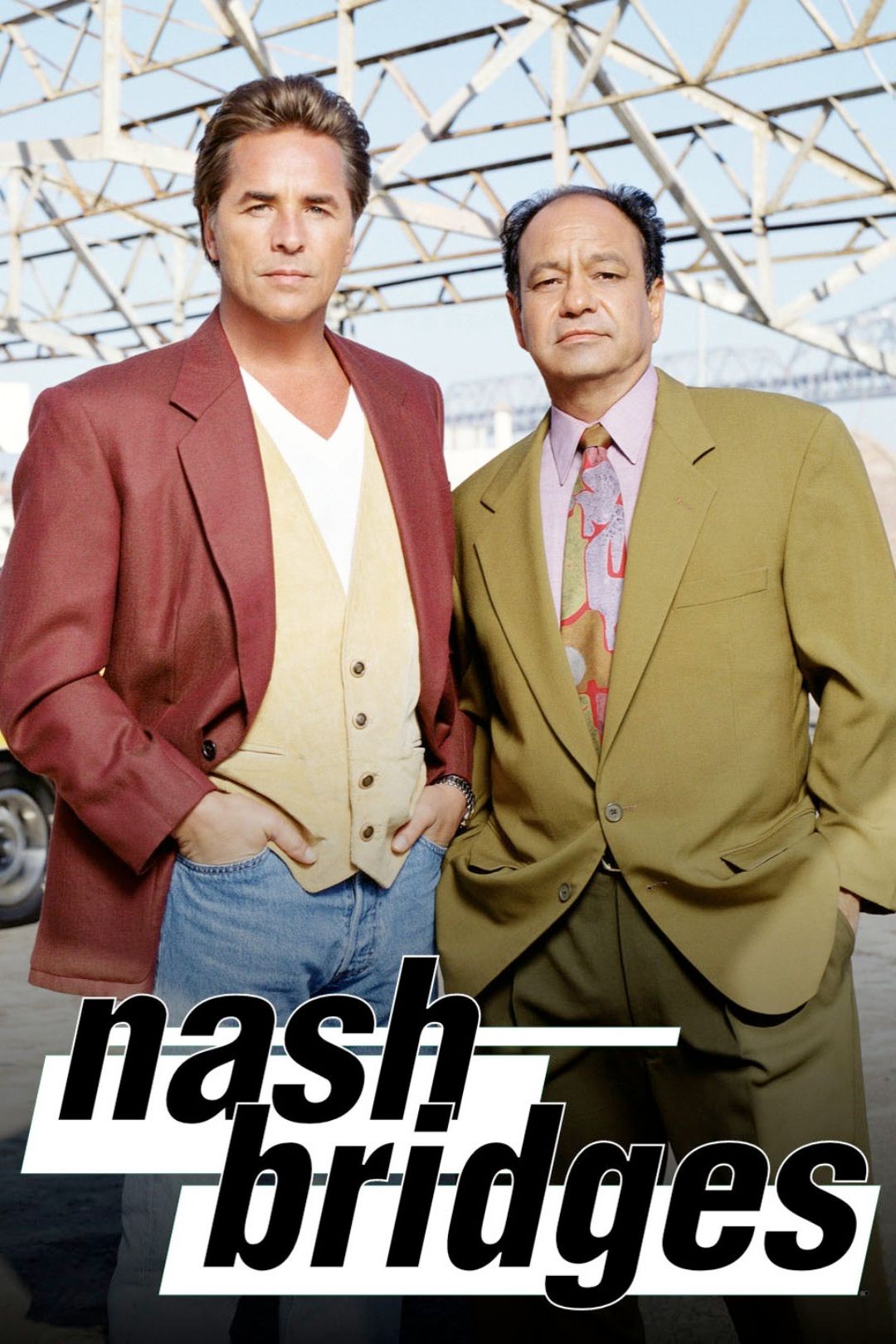 Don Johnson and Cheech Marin in the poster for the TV show Nash Bridges