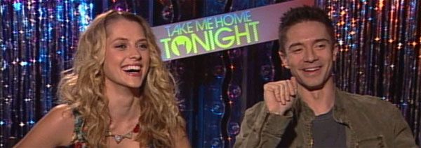 Topher Grace and Teresa Palmer Interview TAKE ME HOME TONIGHT slice