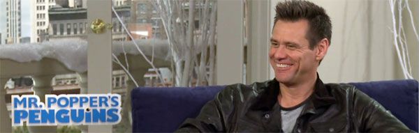 Jim Carrey interview MR. POPPER'S PENGUINS slice 2