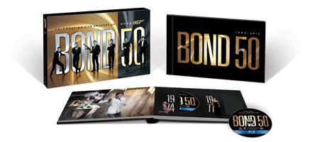 Bond 50 The Complete 22 Film Collection Blu-ray slice