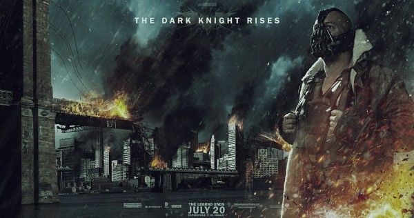 the dark knight rises banner poster bane