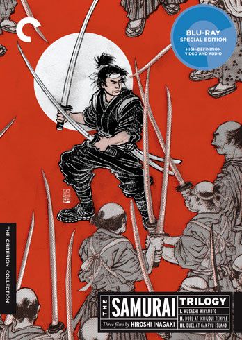 the samurai trilogy criterion blu ray cover