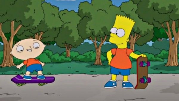 the simpsons family guy crossover bart stewie