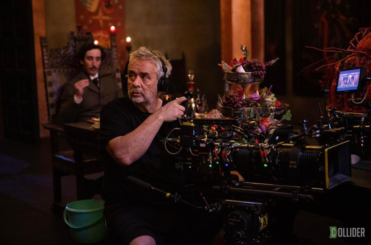 Luc Besson maneja la cámara en el set de 