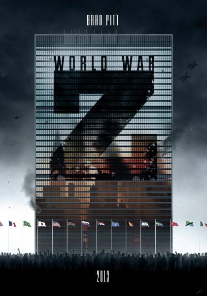World War Z Fan Posters World War Z Stars Brad Pitt And Mireille Enos