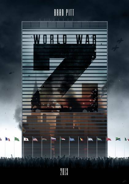 World War Z Fan Posters World War Z Stars Brad Pitt And Mireille Enos World War Z Fan Posters World War Z Stars Brad Pitt And Mireille Enos